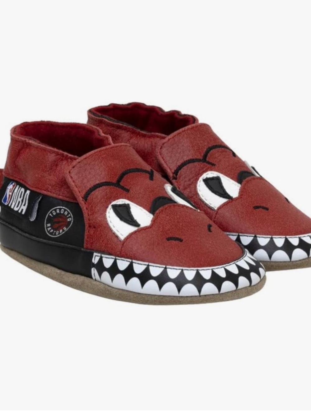 🫐3/$30 NBA Red and Black Baby Walker Shoes with Character Face